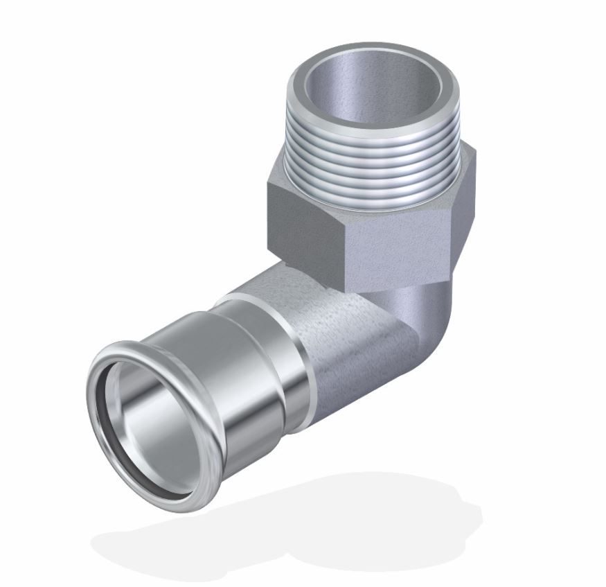 FixTrend Inox press könyök, 54mm tok-2