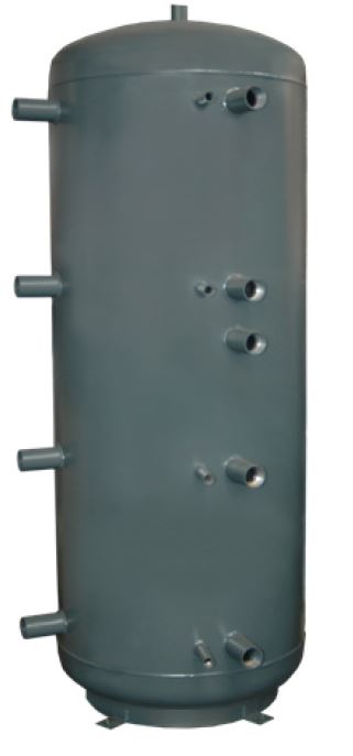CONCEPT 1WT-1000-10 puffertároló, 1 csőkígyóval, szig nlk,1000 literes, D=850mm