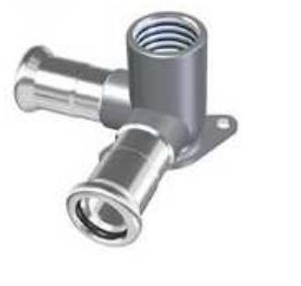 FixTrend Inox press falikorong, 15mm tok-1/2