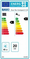 BAXI Duo-Tec Compact E 24 ERP kombi kazán, kondenzációs, fali, F:20kW, HMV:24kW
