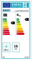 BAXI Luna Platinum 24+ ERP kombi kazán,kondenzációs,fali,F:16kW,HMV:24kW, IPX5D