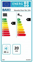 BAXI Nuvola Duo-Tec 24+ ERP hőközpont (45l inox tároló), kondenz., fali, 24kW