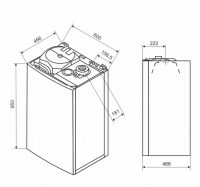BAXI Nuvola Duo-Tec 24+ ERP hőközpont (45l inox tároló), kondenz., fali, 24kW