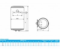 ATLANTIC Opro+ Steatite ERP tárolós vízmelegítő, elektromos, 100l, 1.5kW