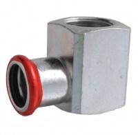 FixTrend Steel Press szénacél könyök, rövid, 22mm tok-1/2"B