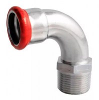 FixTrend Steel Press szénacél ív, 90°, 15mm tok-1/2"K