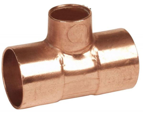 IBP 5130R forrasztható réz szűkített T-idom 28x18x28mm