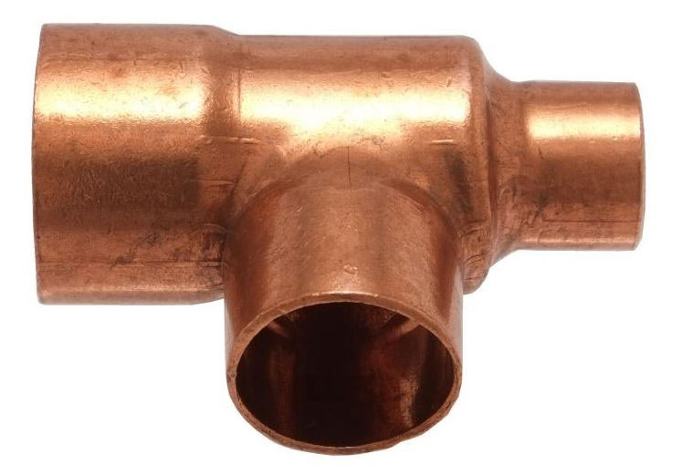 IBP 5130R forrasztható réz szűkített T-idom 28x22x15mm