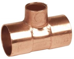 IBP 5130R forrasztható réz szűkített T-idom 18x15x18mm