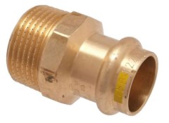 IBP PG4243G réz Press külső menetes átmeneti idom gázra 54mmx6/4