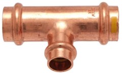 IBP PG5130R réz press szűkített T-idom gázra 28-15-28mm