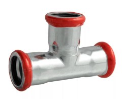 FixTrend Steel Press szénacél egál T-idom, 54mm