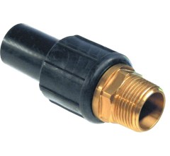 UNIDELTA S5 elektrofitting KPE átmeneti idom,réz menettel,PE100,SDR11,110mmx4