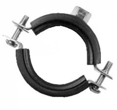 CONCEPT kétcsavaros gumis csőbilincs, M8/M10, 159-168mm
