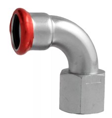 FixTrend Steel Press szénacél ív, 90°, 22mm tok-3/4